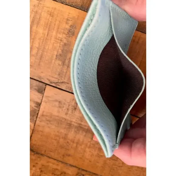 Tiffany & Co Leather Card Case in Tiffany Blue - Picture 5 of 7